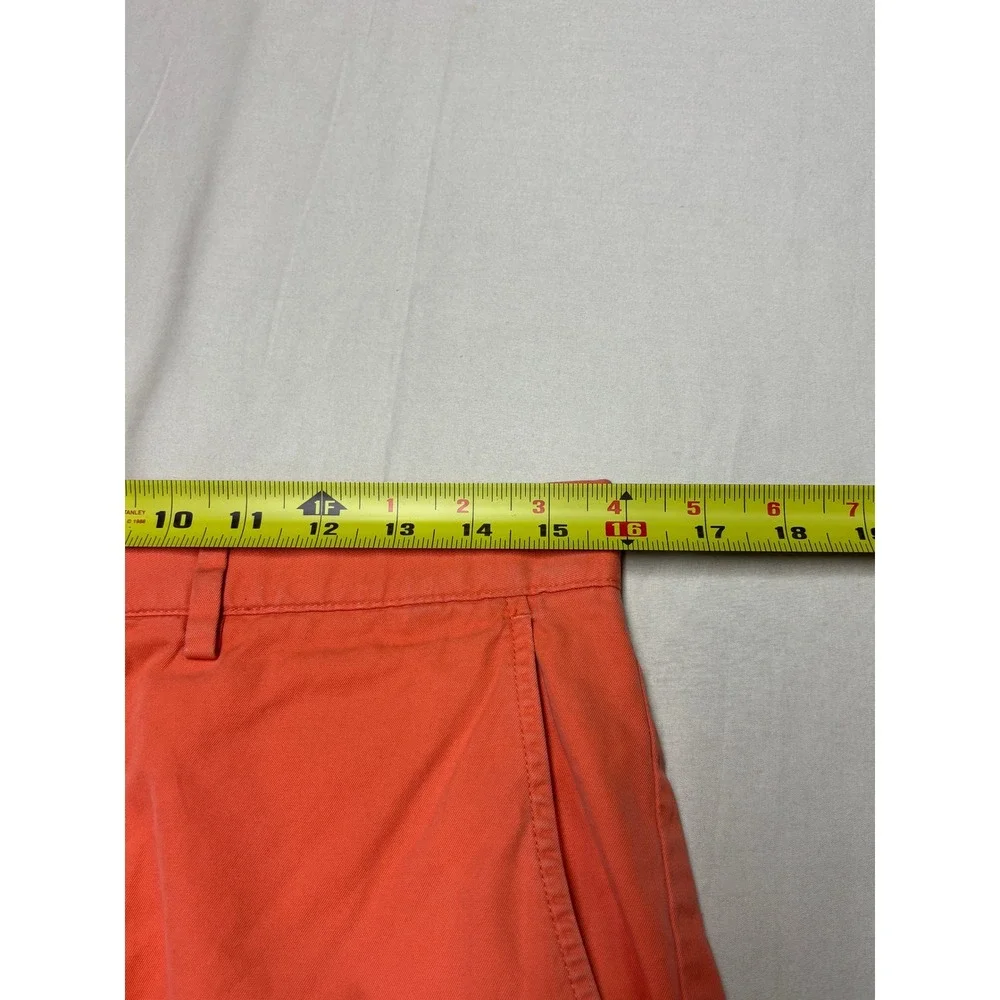Polo Ralph Lauren‎ Mens Chino Shorts Size 32X9 Coral Orange Cotton Twill Flat